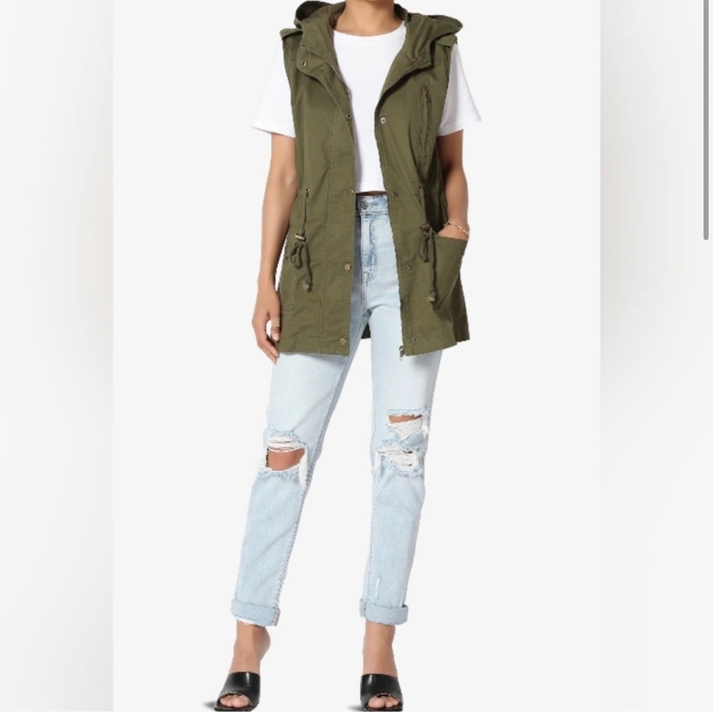 New Look Green Utility Vest Size Large